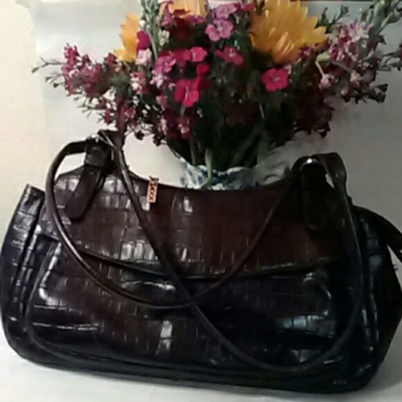 Maxx New York Handbags - MAXX New York Embossed Leather Bag